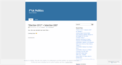 Desktop Screenshot of fkpolitics.wordpress.com