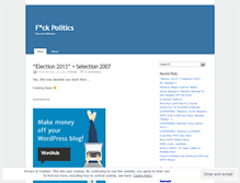 Tablet Screenshot of fkpolitics.wordpress.com
