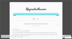 Desktop Screenshot of lifegreatestlessons.wordpress.com