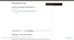 Desktop Screenshot of programmerslog.wordpress.com