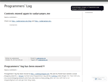 Tablet Screenshot of programmerslog.wordpress.com