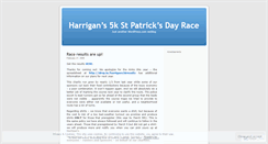 Desktop Screenshot of harrigans5k.wordpress.com