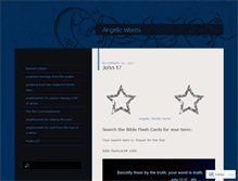 Tablet Screenshot of angelicwords.wordpress.com
