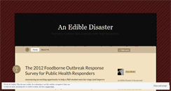 Desktop Screenshot of edibledisaster.wordpress.com