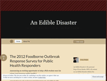 Tablet Screenshot of edibledisaster.wordpress.com