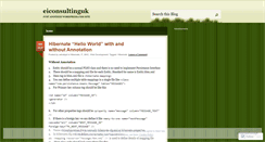 Desktop Screenshot of eiconsultinguk.wordpress.com