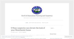 Desktop Screenshot of korthpainting.wordpress.com