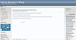 Desktop Screenshot of chrisbeams.wordpress.com