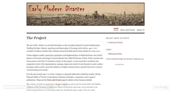 Desktop Screenshot of earlymoderndisaster.wordpress.com