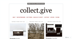 Desktop Screenshot of collectdotgive.wordpress.com