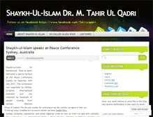 Tablet Screenshot of drtahirulqadri.wordpress.com