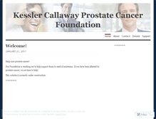 Tablet Screenshot of kcprostatecancerfoundation.wordpress.com