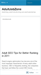 Mobile Screenshot of adultjobzone.wordpress.com