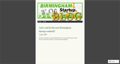 Desktop Screenshot of birminghamstartup.wordpress.com
