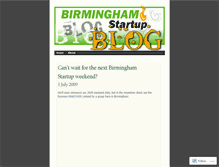Tablet Screenshot of birminghamstartup.wordpress.com