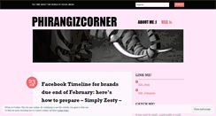 Desktop Screenshot of phirangizcorner.wordpress.com