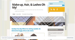 Desktop Screenshot of makeuphairlashes.wordpress.com