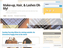 Tablet Screenshot of makeuphairlashes.wordpress.com