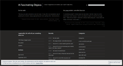 Desktop Screenshot of myfascinatingdejavu.wordpress.com