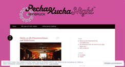 Desktop Screenshot of pechakuchainnsbruck.wordpress.com