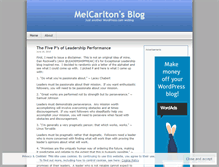 Tablet Screenshot of melcarlton.wordpress.com