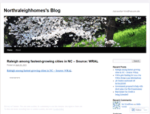 Tablet Screenshot of northraleighhomes.wordpress.com