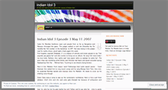 Desktop Screenshot of indianidol3.wordpress.com