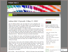 Tablet Screenshot of indianidol3.wordpress.com