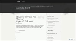 Desktop Screenshot of animetalbomb.wordpress.com
