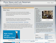 Tablet Screenshot of morenewsandlesnessman.wordpress.com