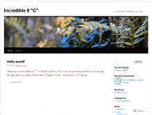 Tablet Screenshot of incredible9c.wordpress.com