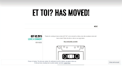 Desktop Screenshot of ettoilondres.wordpress.com