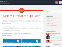 Tablet Screenshot of mattdsgns.wordpress.com
