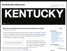 Tablet Screenshot of kysmokefree.wordpress.com