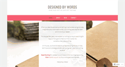 Desktop Screenshot of designedbywords.wordpress.com