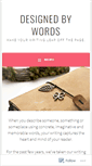 Mobile Screenshot of designedbywords.wordpress.com