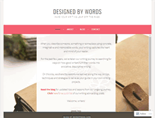Tablet Screenshot of designedbywords.wordpress.com