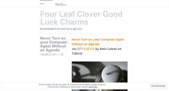 Desktop Screenshot of fourleafclovergoodluckcharms.wordpress.com