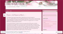 Desktop Screenshot of ekowarthur.wordpress.com