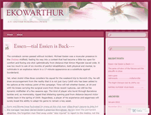 Tablet Screenshot of ekowarthur.wordpress.com