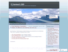 Tablet Screenshot of e2seminars.wordpress.com