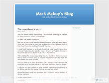 Tablet Screenshot of markmckoy.wordpress.com