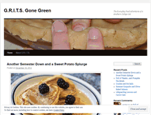 Tablet Screenshot of gritsgonegreen.wordpress.com