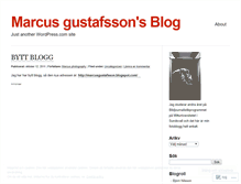 Tablet Screenshot of marcusgustafsson.wordpress.com