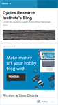 Mobile Screenshot of cyclesresearchinstitute.wordpress.com