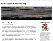 Tablet Screenshot of cyclesresearchinstitute.wordpress.com