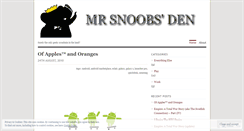 Desktop Screenshot of mrsnoobs.wordpress.com
