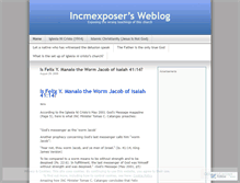 Tablet Screenshot of incmexposer.wordpress.com