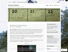 Tablet Screenshot of hopestreet.wordpress.com