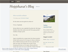 Tablet Screenshot of hoppihavet.wordpress.com